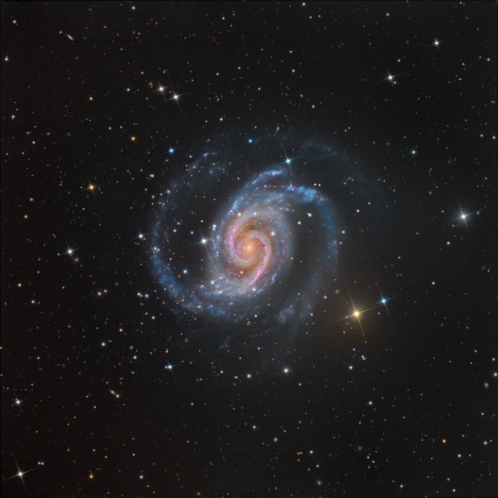 NGC 1566: The Spanish Dancer Spiral Galaxy Image